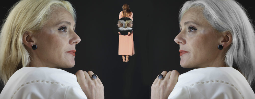 Now You See Her - Now You Don’t. 5 Header for Now you see her - now you don't blog post. Woman with grey hair and with blonde hair