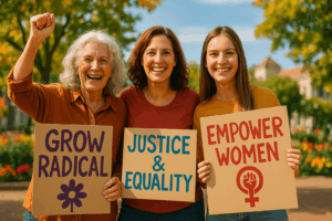 Image of women across generations for Grow Radical blog