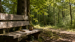 A quiet woodland bench - Dr Denise Taylor on staying busy in later life
